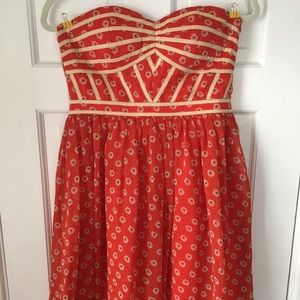 Minuet spring/summer strapless dress